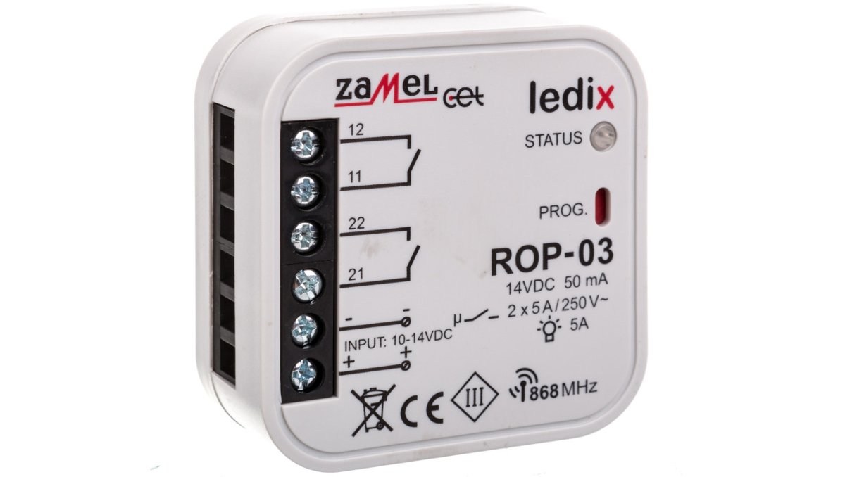 Zamel Ledix radiowy odbiornik dopuszkowy ROP-03 LDX10000002