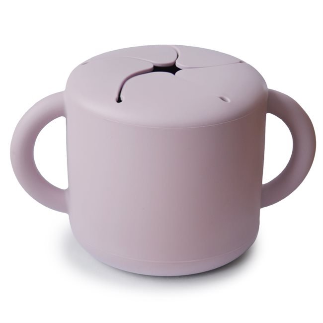 Mushie, Kubek Niewysypek na Przekąski Soft Lilac