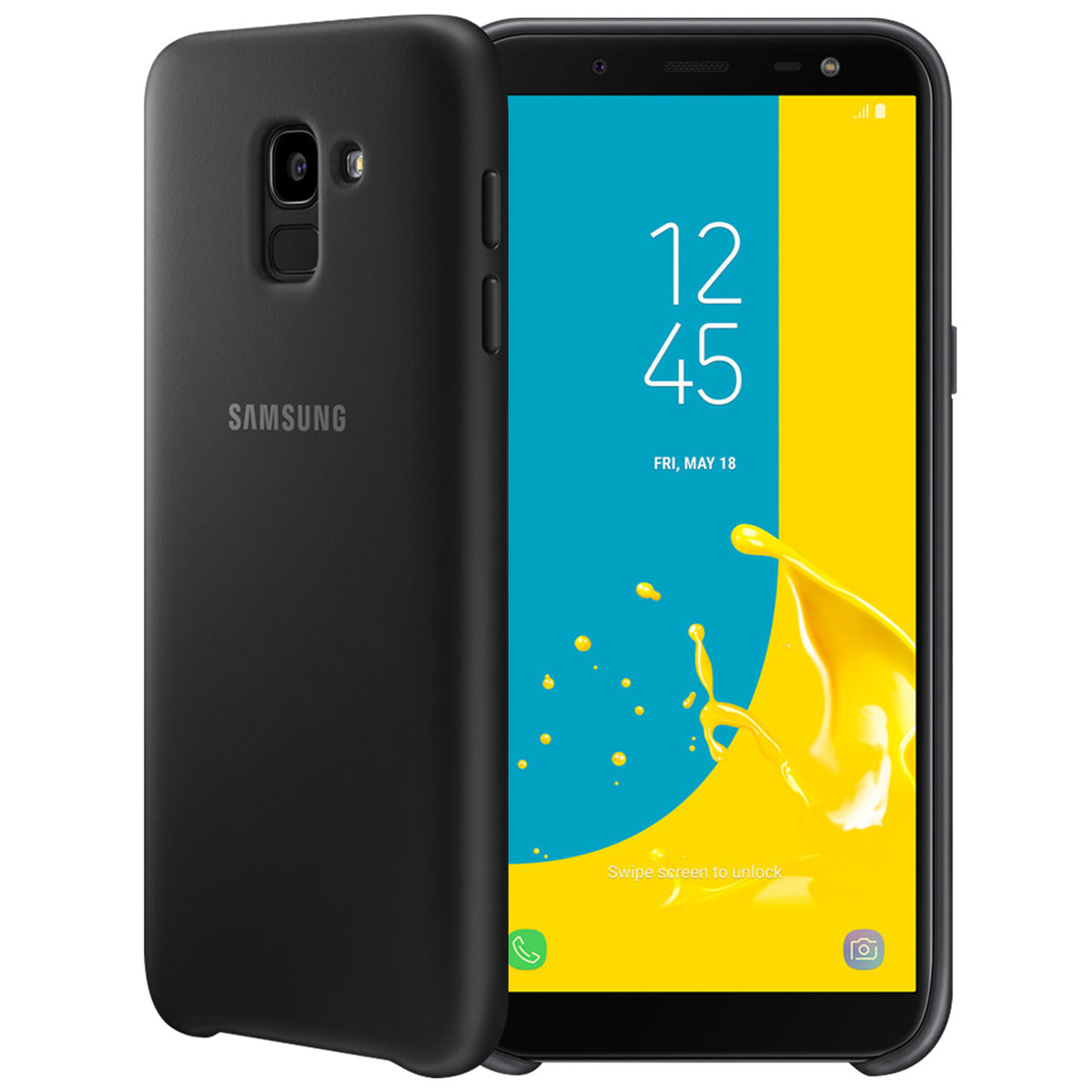 Samsung Galaxy J6 2018 Dual Layer Cover EF-PJ600CB czarny (EF-PJ600CBEGWW)