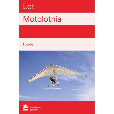 Karta podarunkowa WYJĄTKOWY PREZENT Lot Motolotnią Gliwice