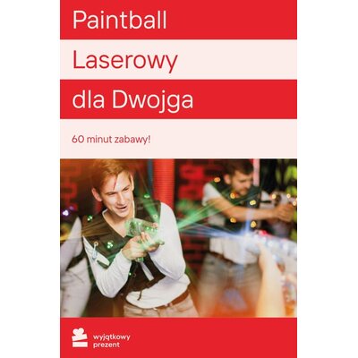 Karta podarunkowa WYJĄTKOWY PREZENT Paintball Laserowy dla Dwojga