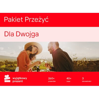 Karta podarunkowa WYJĄTKOWY PREZENT Pakiet Przeżyć - Dla Dwojga