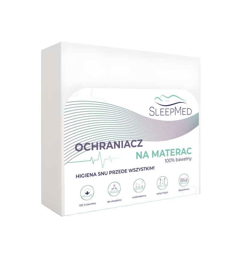 Ochraniacz na materac SLEEPMED - 100% bawełny, Rozmiar - 80x200 WYPRZEDAŻ, WYSYŁKA GRATIS, 603-671-572