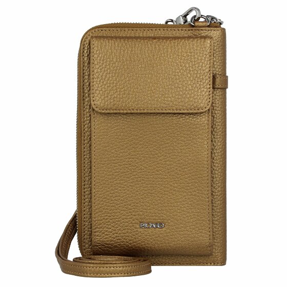 Picard Etui na telefon komórkowy Pisa 1 dla kobiet ze skóry bydlęcej w kolorze złotym, 11664H4016, złoto, 4x19,5x11,5 cm, Etui na telefon komórkowy ze skóry bydlęcej