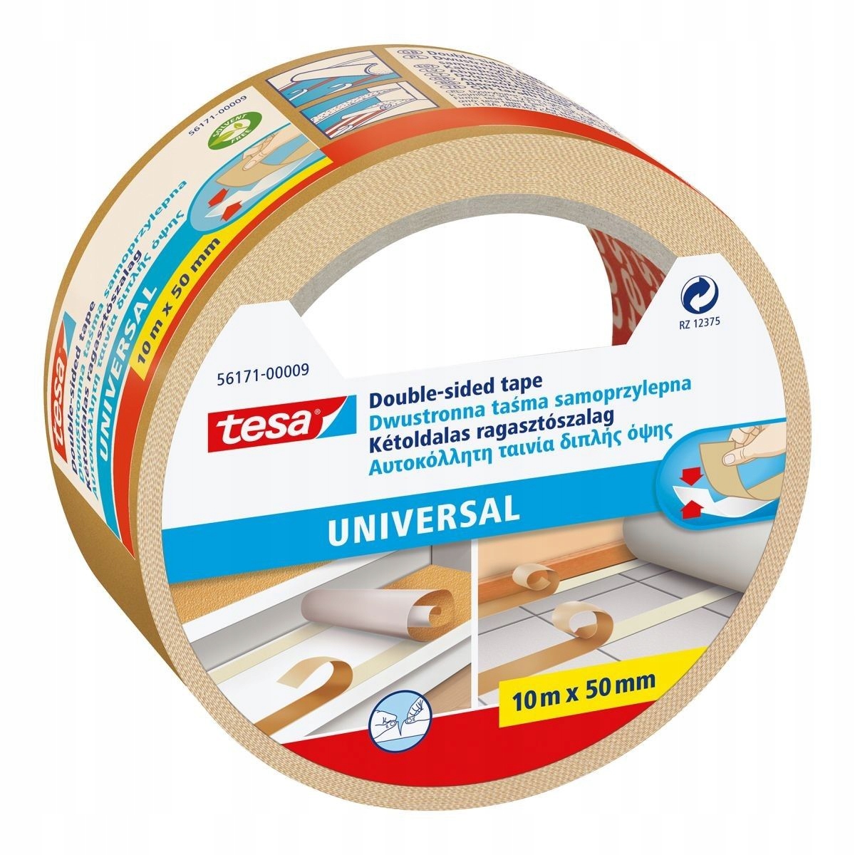 TESA Doppelseitiges Klebeband universal 10m 50mm 56171-00003-11
