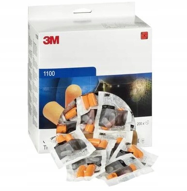 3M 1100 stopery przeciwhałasowe zatyczki 50 par
