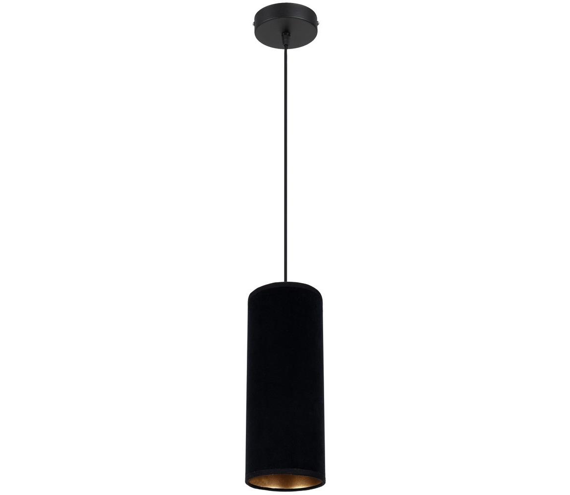 Żyrandol na lince AVALO 1xE27/60W/230V czarny
