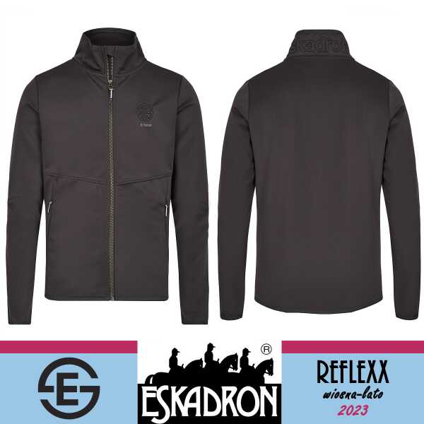 Eskadron Bluza męska NICK ZIP-SHIRT MALE REFLEXX SS 23 - deepgrey