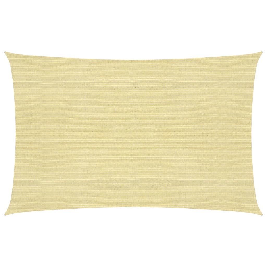 vidaXL Żagiel przeciwsłoneczny, 160 g/m, beżowy, 4x5 m, HDPE vidaXL