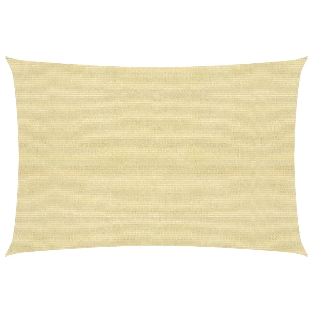 vidaXL Żagiel przeciwsłoneczny, 160 g/m, beżowy, 4x7 m, HDPE vidaXL
