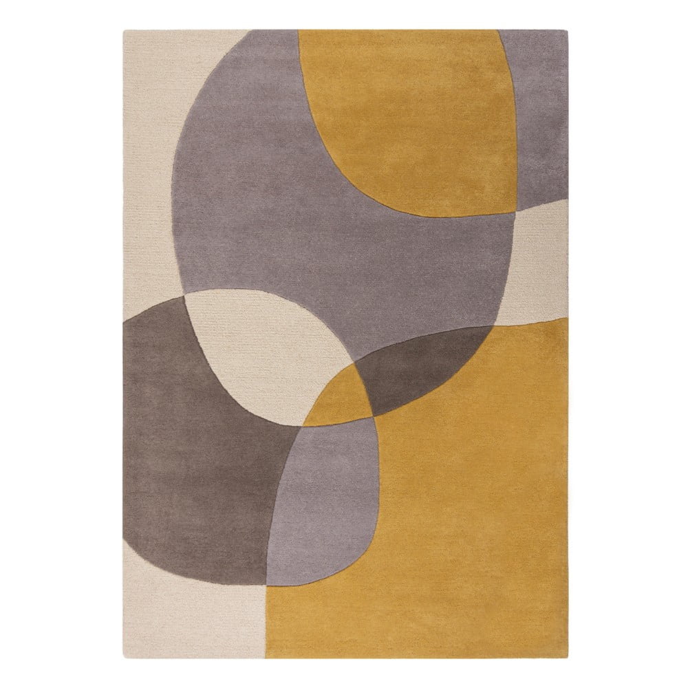Pomarańczowo-beżowy dywan wełniany 230x160 cm Glow – Flair Rugs