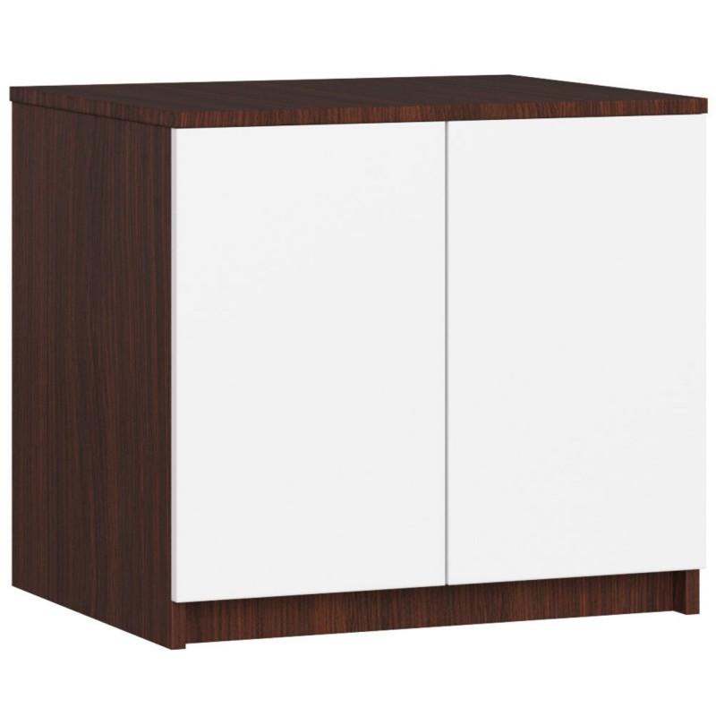 Nadstawka na szafę 60 cm - wenge-biała - 2 drzwi