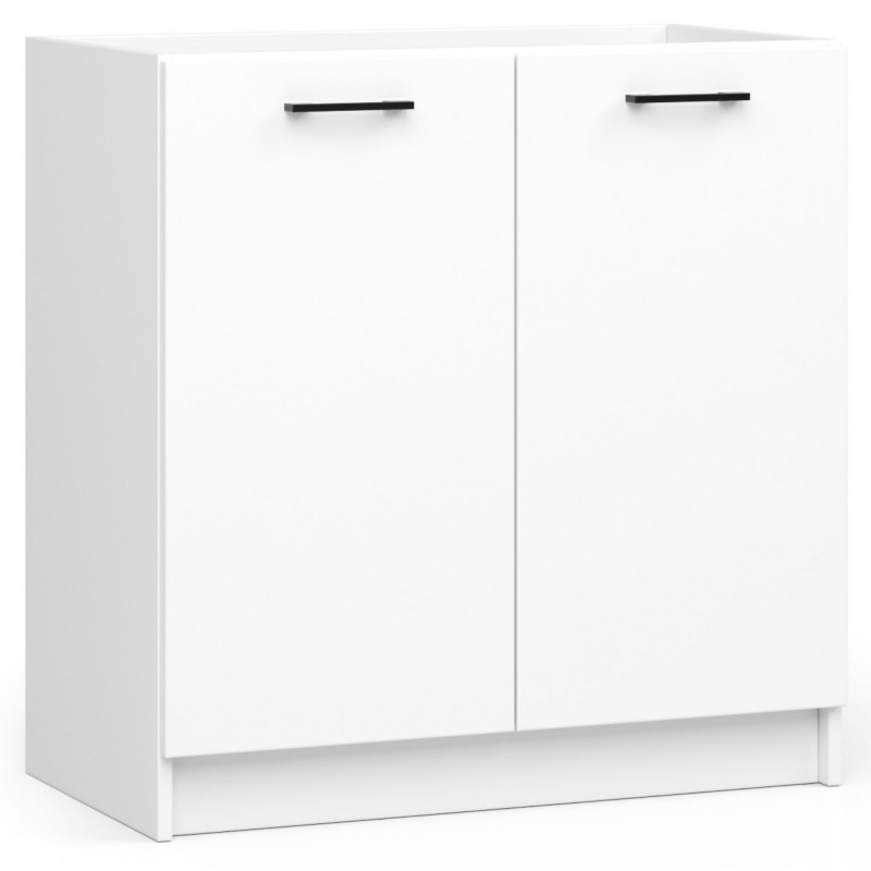 Fabryka Mebli AKORD Fabryka mebli SZAFKA KUCHENNA POD ZLEWOZMYWAK OLIWIA S 80cm BIAŁA KS0POLIBIA001
