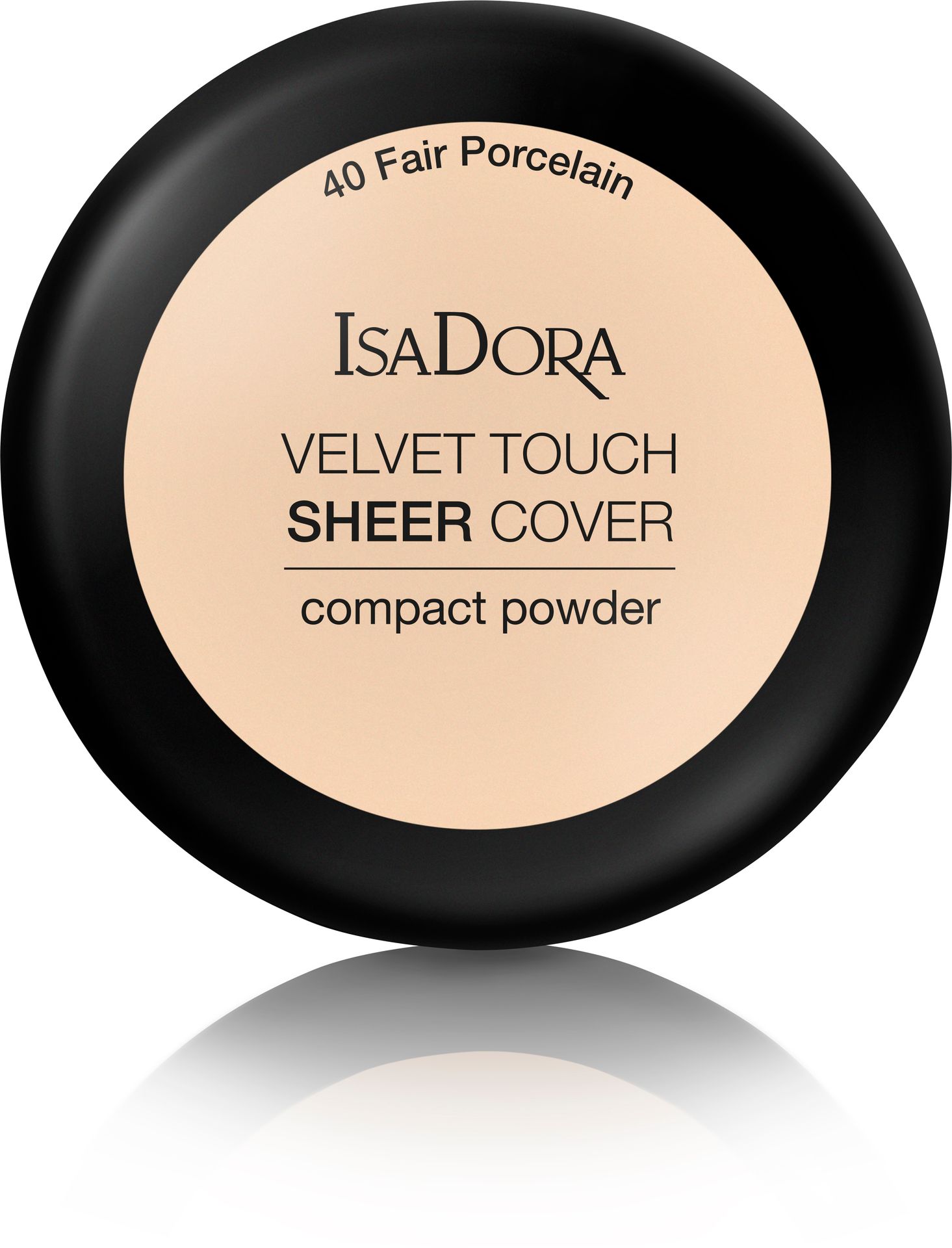 IsaDora Velvet Touch Sheer Cover Compact Powder 40 Fair Porcelain