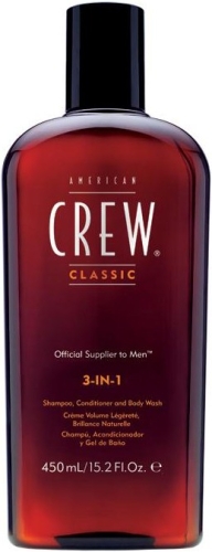 American Crew Classic 3w1 Żel pod Prysznic Szampon Odżywka do Włosów 450 ml