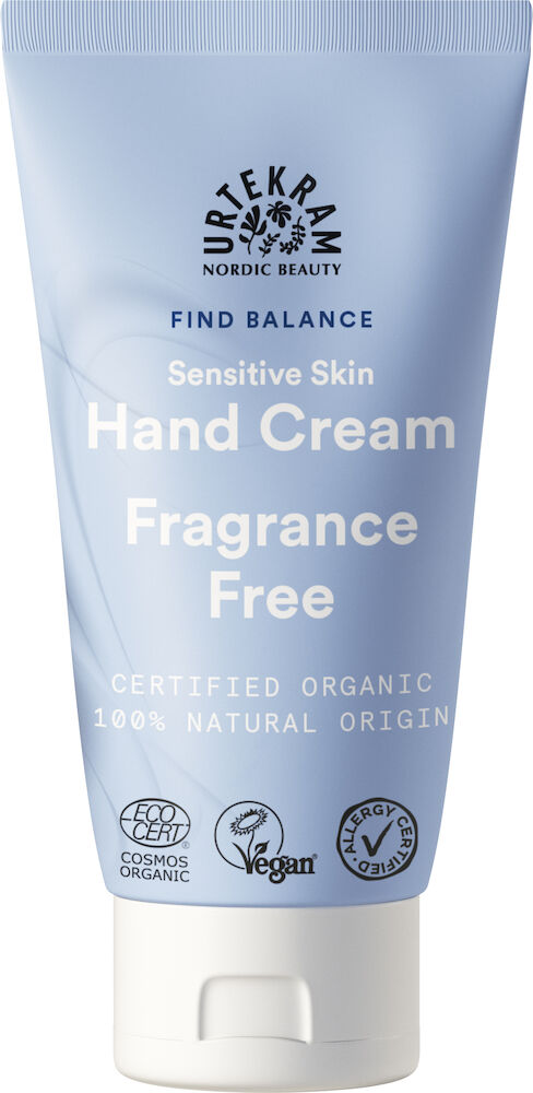 Urtekram Find Balance Fragrance Free Handcream - krem do rąk 75 ml