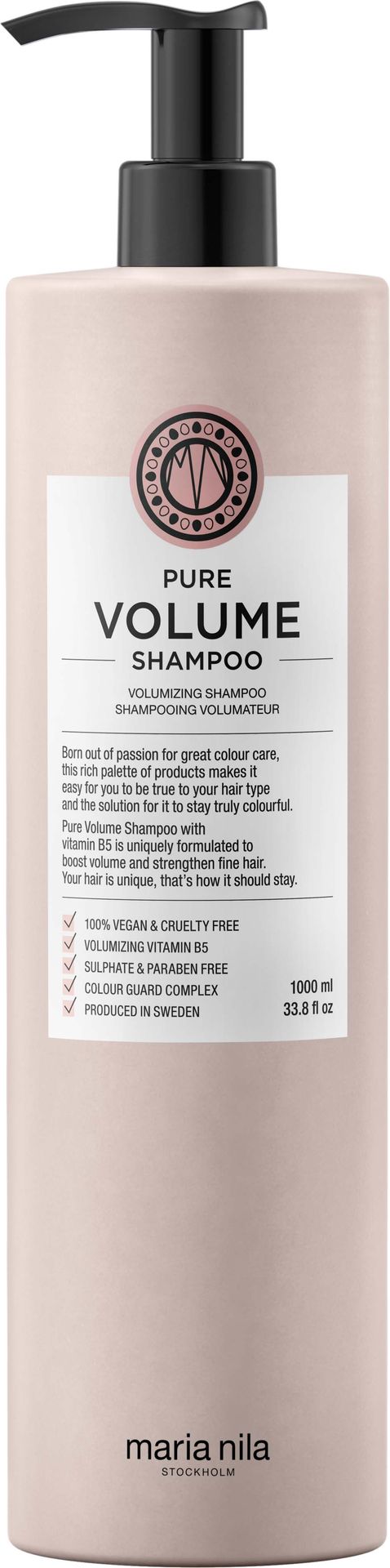 Maria Nila Maria nila Pure Volume Shampoo 1000ml MN3613