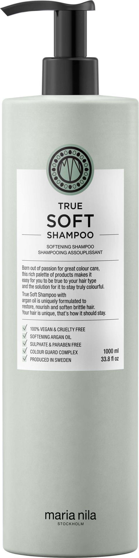 Maria nila Maria Nila True Soft szampon do włosów 1000 ml