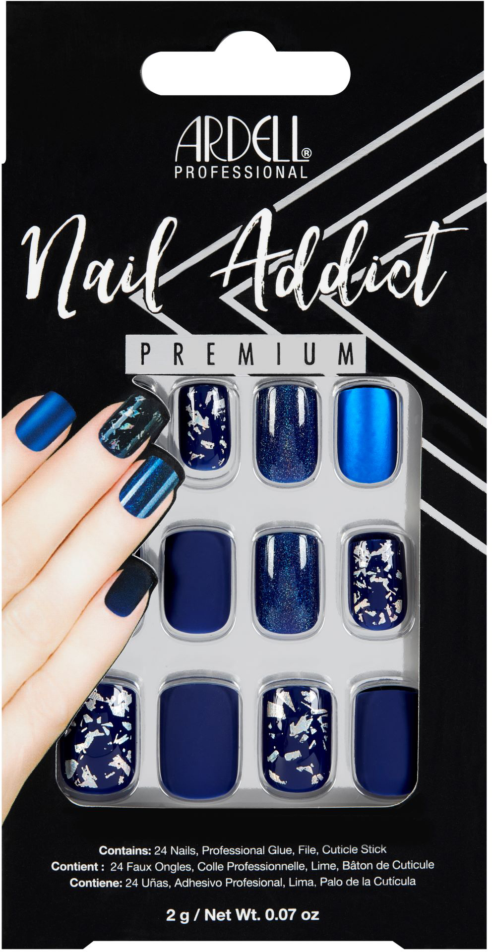 Ardell Nail Addict Premium zestaw zestaw Matte Blue