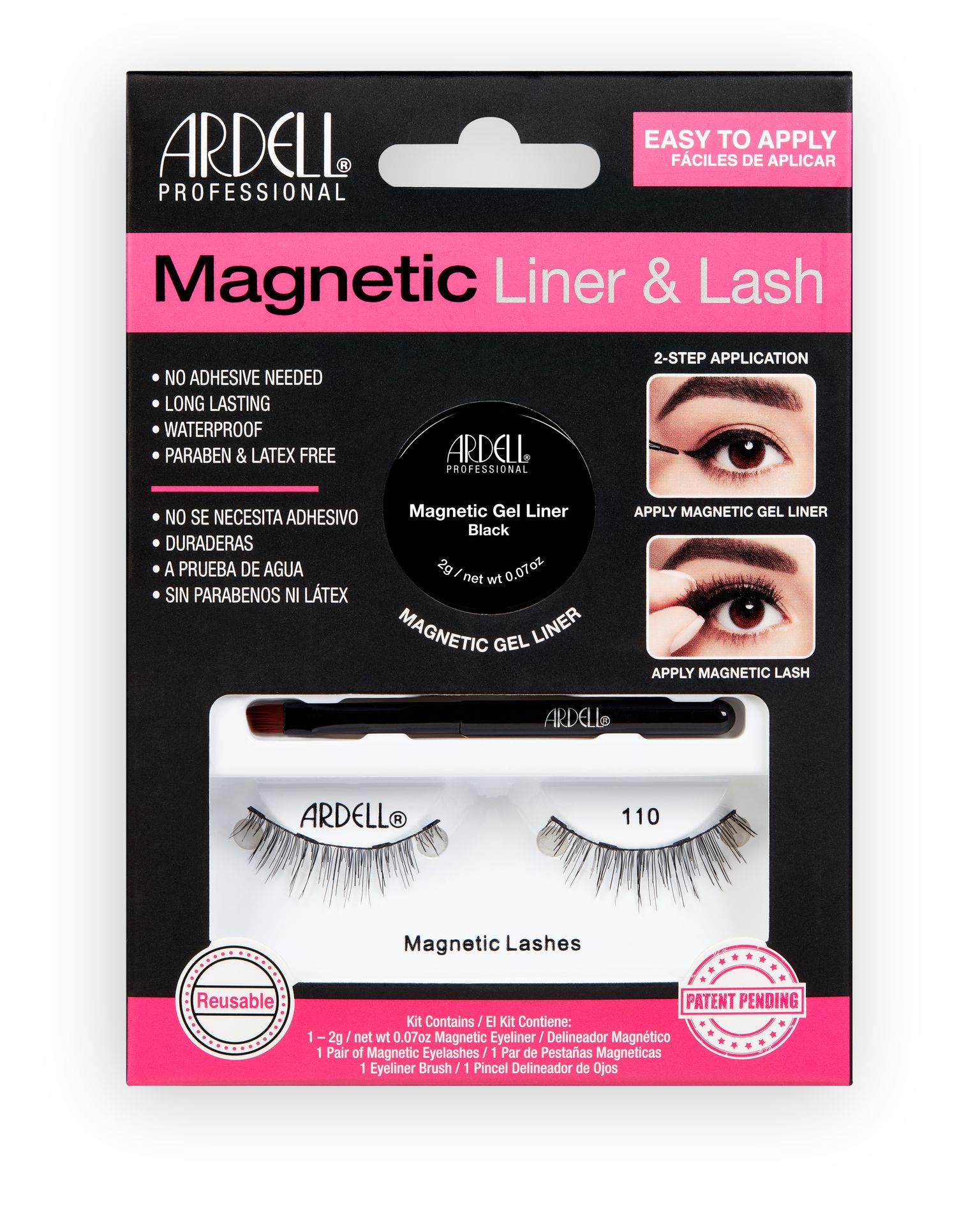 Ardell Magnetic Liner & Lash Magnetic Lash & Liner Kit 110 - Zestaw do rzęs magnetycznych 110