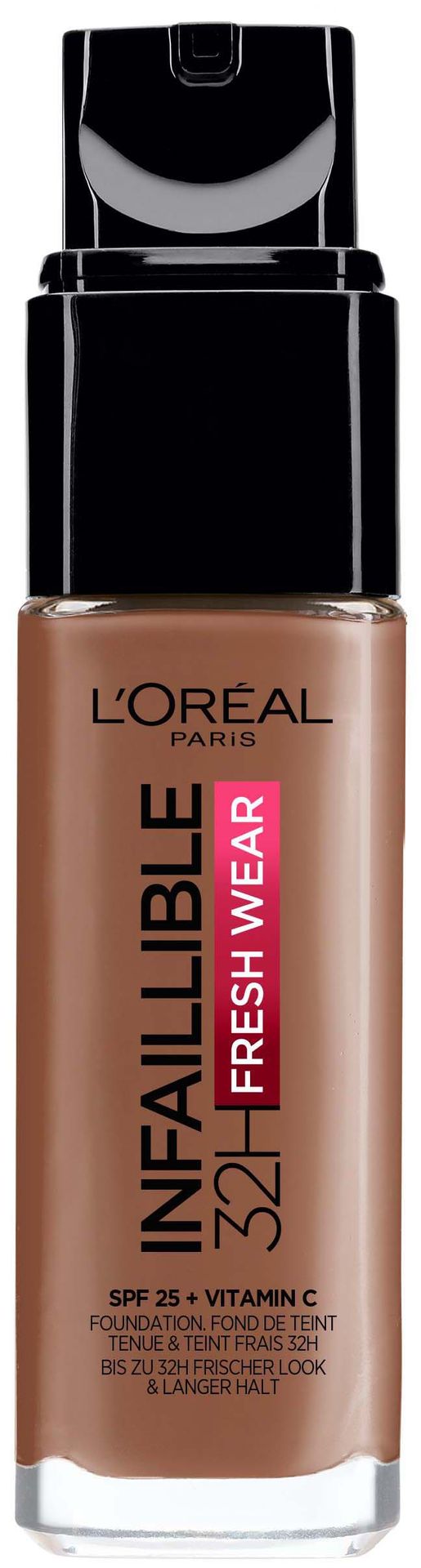 Fresh L'Oréal Paris L'Oréal Paris Infaillible 24H Wear Make-Up 355 Sienna, wysoka siła krycia, długo utrzymująca się, wodoodporna, oddychająca, 30 ml