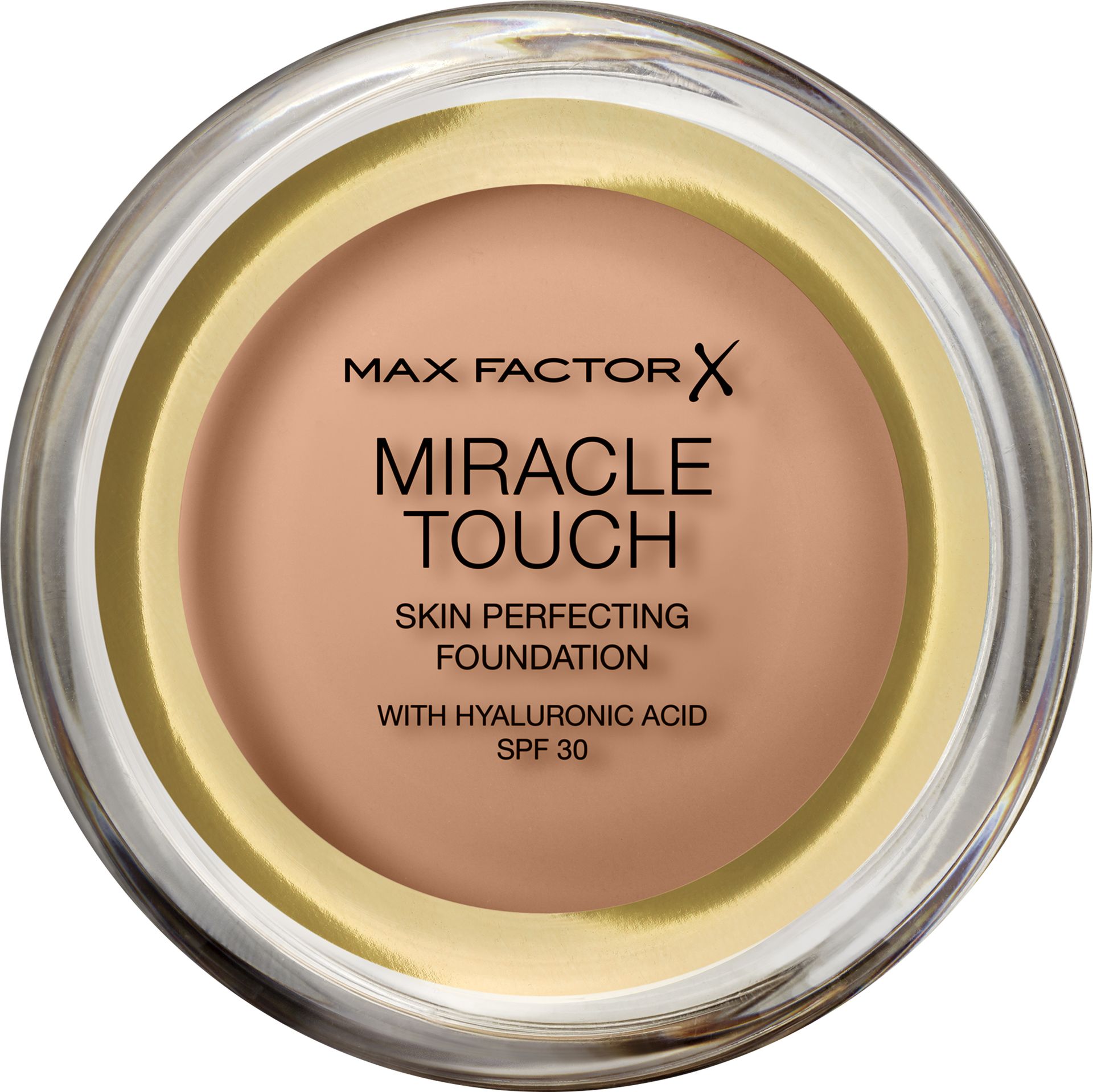 Max Factor Miracle Touch Foundation podkład z kwasem hialuronowym dla gładkiej i równomiernej skóry, 1 opakowanie (1 x 12 g)