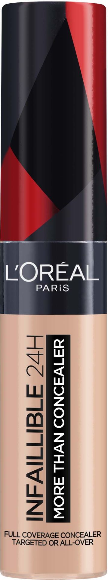 L'Oréal Paris Infaillible More Than Concealer nr 322 Ivory, wysoko pigmentowany korektor o dużej sile krycia i bardzo dużym aplikatorem, 11 ml