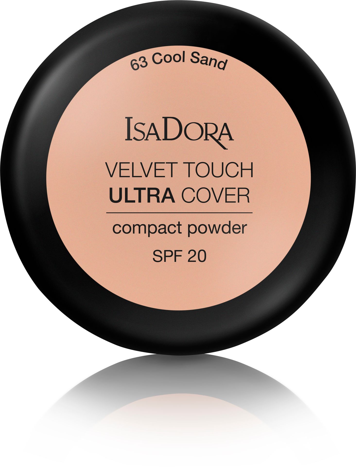 IsaDora Velvet Touch Ultra Cover SPF20 Compact Powder 63 Cool Sand 7,5g