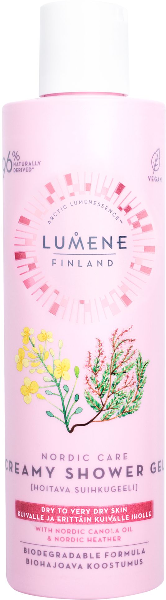 Lumene Nordic Care Kremowy żel pod prysznic 100% vegan 250ml