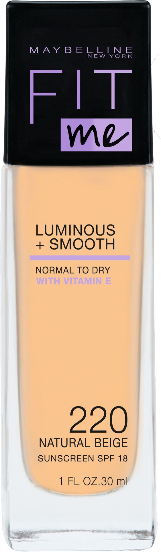 Maybelline Fit Me Luminous + Smooth Foundation Rozświetlający podkład do twarzy 220 Natural Beige 30ml