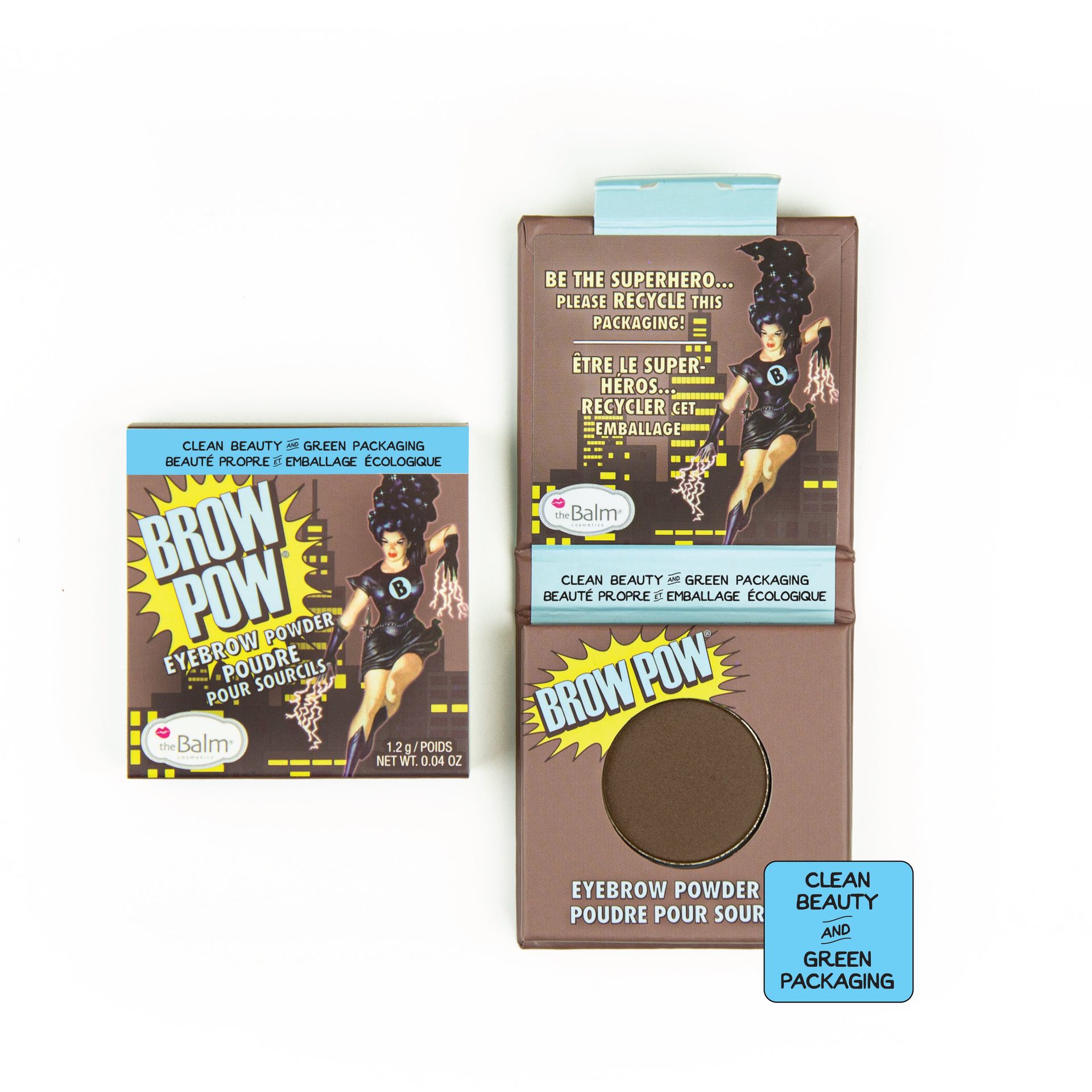 the Balm C&G Brow Pow - Puder do brwi Dark Brown