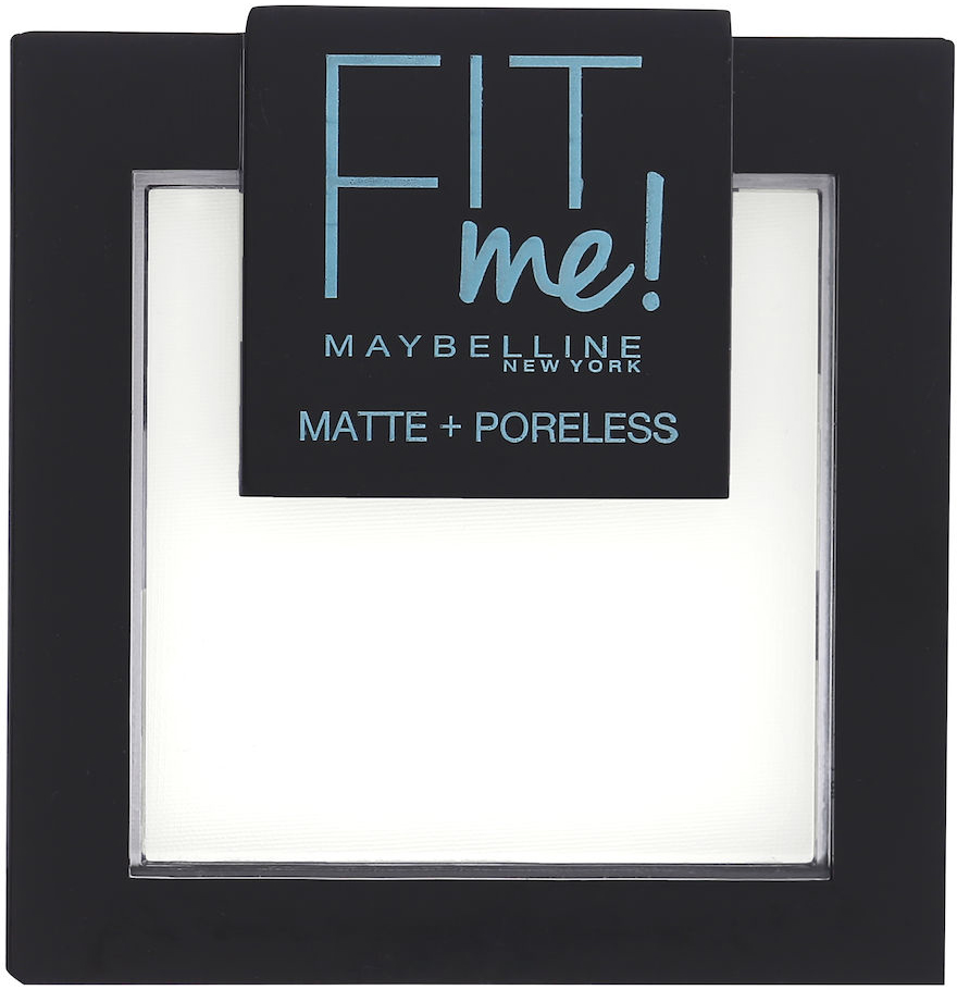 Maybelline Fit Me Matte + Poreless Powder Prasowany Matowy Puder Do Twarzy 90 Translucent