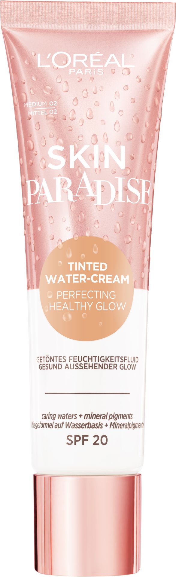 Loreal Paris Paris Wake Up & Glow Skin Paradise tonujący krem nawilżający odcień Medium 02 30 ml