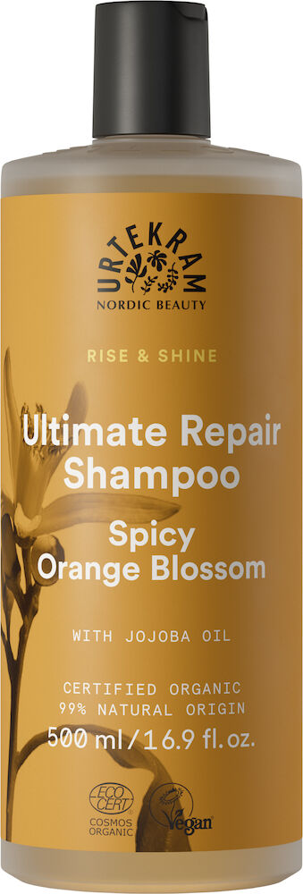 Urtekram Rise & Shine Spicy Orange Blossom Ultimate Repair Shampoo - szampon do włosów 500 ml