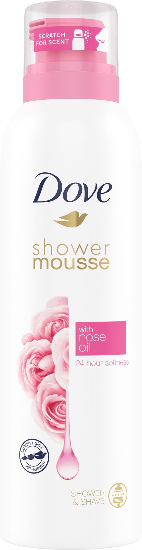 Dove Shower Mousse Pianka do mycia ciała Rose Oil 200 ml