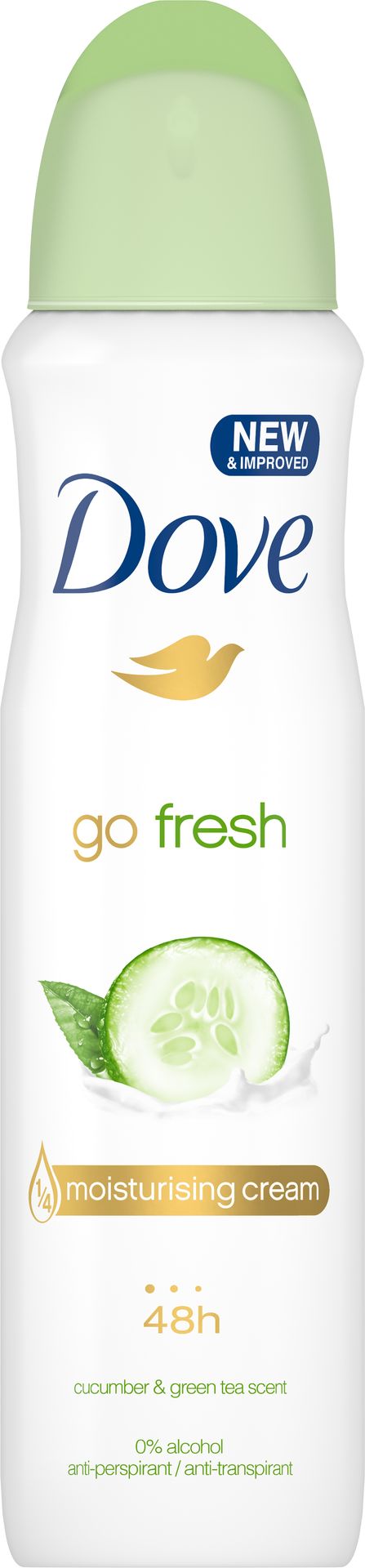 Dove Go Fresh Fresh Touch dezodorant antyperspirant w aerozolu ogórek i zielona herbata 48h Anti-perspirant Deodorant) 150 ml