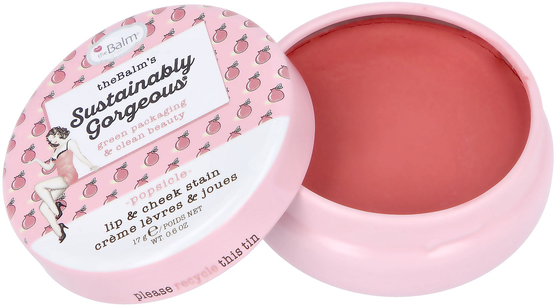 the Balm Sustainably Gorgeous Lip & Cheek Stain Popsicle