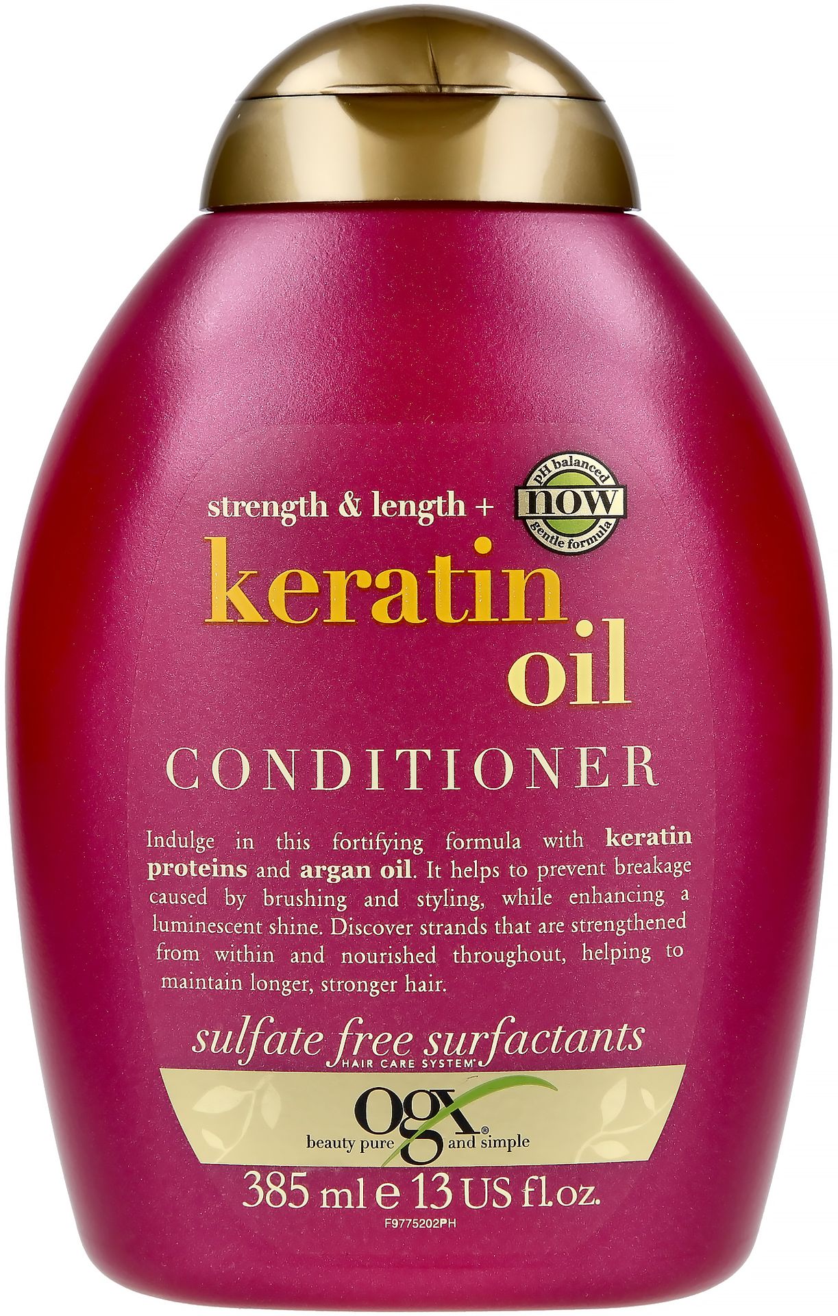 OGX Keratin Oil odżywka przeciw łamaniu się włosów, 385 ml