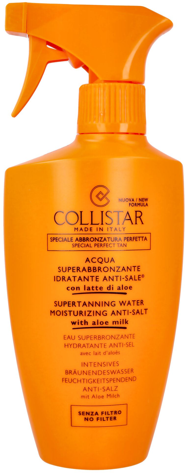 Collistar Spray brązujący do ciała - Supertanning Water Moisturizing Anti-Salt With Aloe Milk