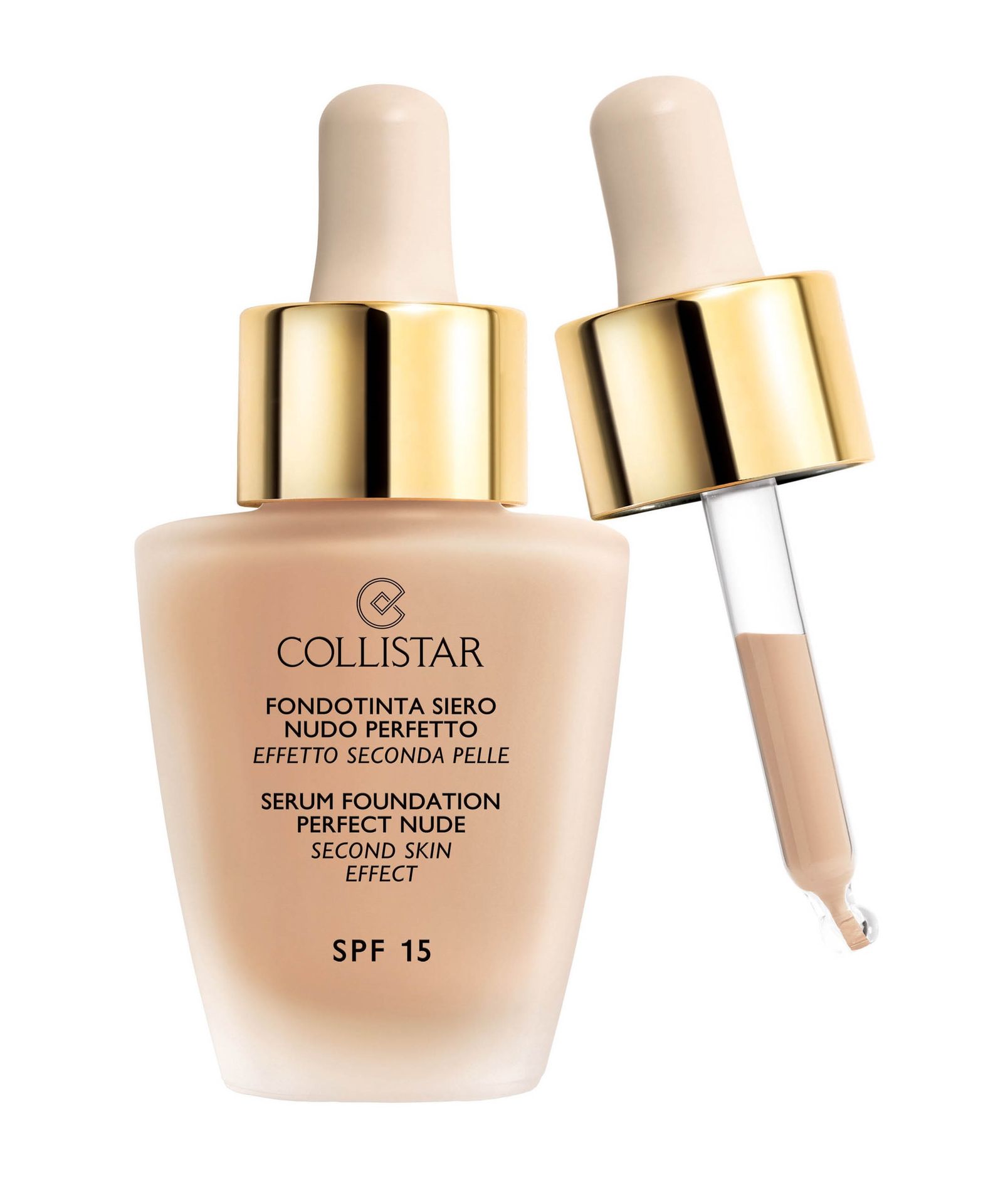 Collistar Podkłady Serum-Podkład do twarzy efekt drugiej skóry SPF 15 Podkład