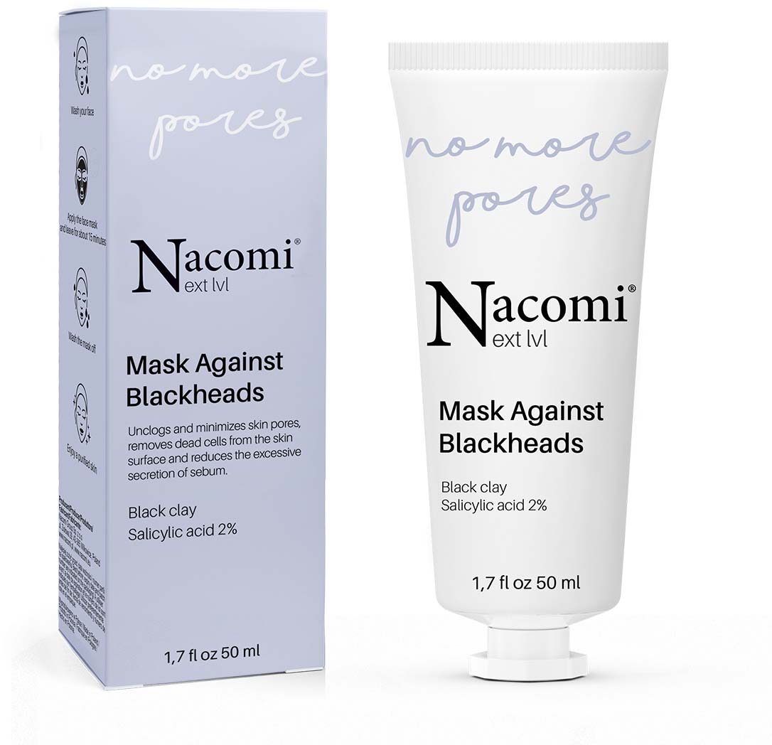 Nacomi Next Level No more pores - Oczyszczająca maseczka do twarzy przeciw zaskórnikom 50 ml