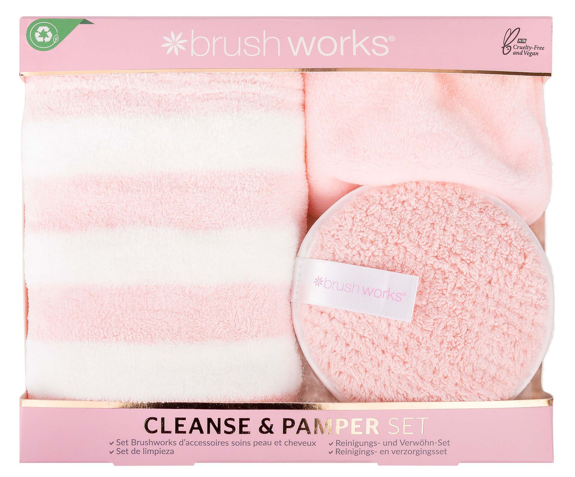 Brushworks Cleanse & Pamper Set - zestaw do demakijażu