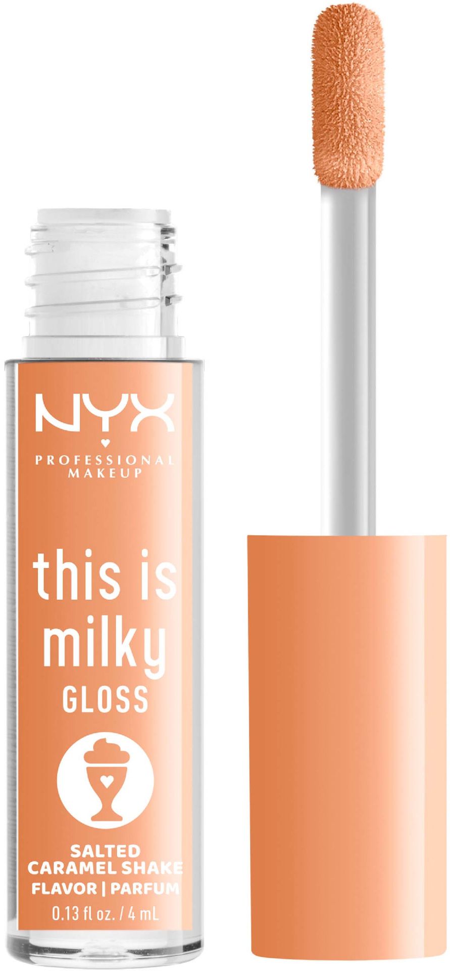 NYX PROFESSIONAL MAKEUP THIS IS MILKY GLOSS 18 Salted Caramel Shake 4ml - Błyszczyk do ust 18 Salted Caramel Shake