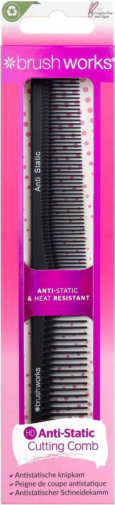 Brushworks Anti-Static Cutting Comb - grzebień do włosów