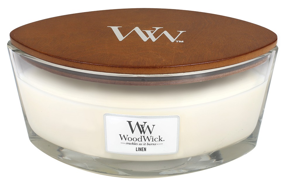 WoodWick Świeca Hearthwick Linen 453g