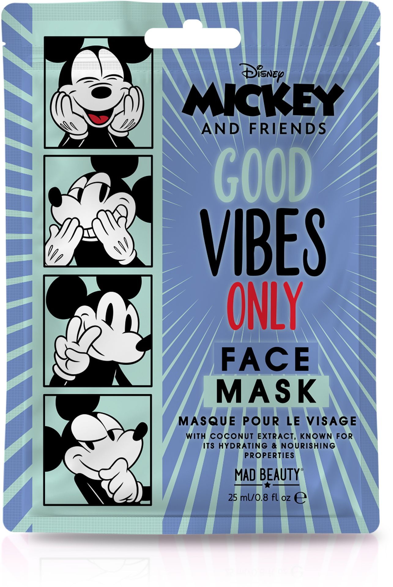 Mad Beauty M&F Sheet Face Mask Mickey - maska do twarzy 25 ml