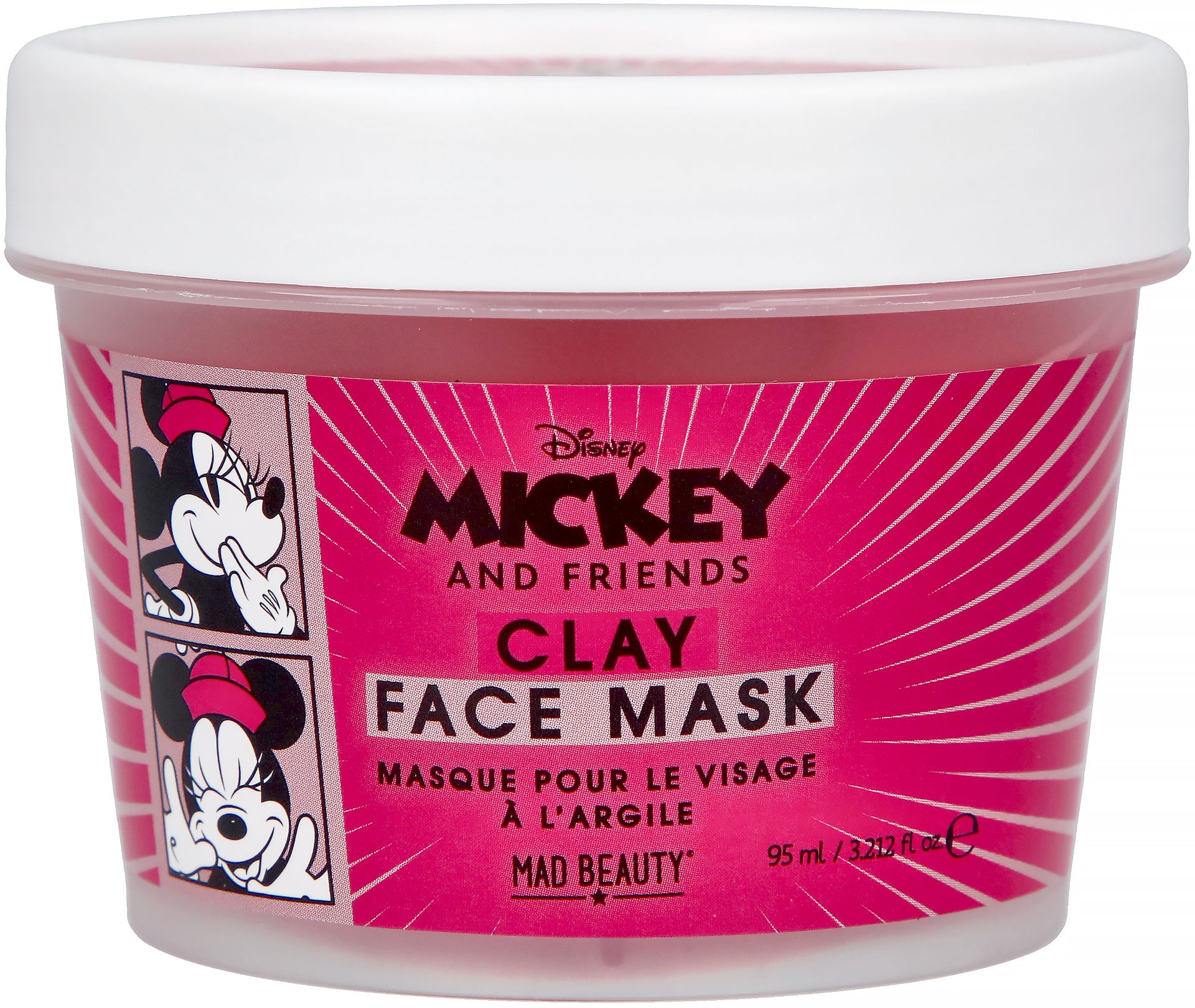 Mad Beauty M&F Clay Mask Minnie Soft Rose - maseczka z glinką do twarzy 95 ml