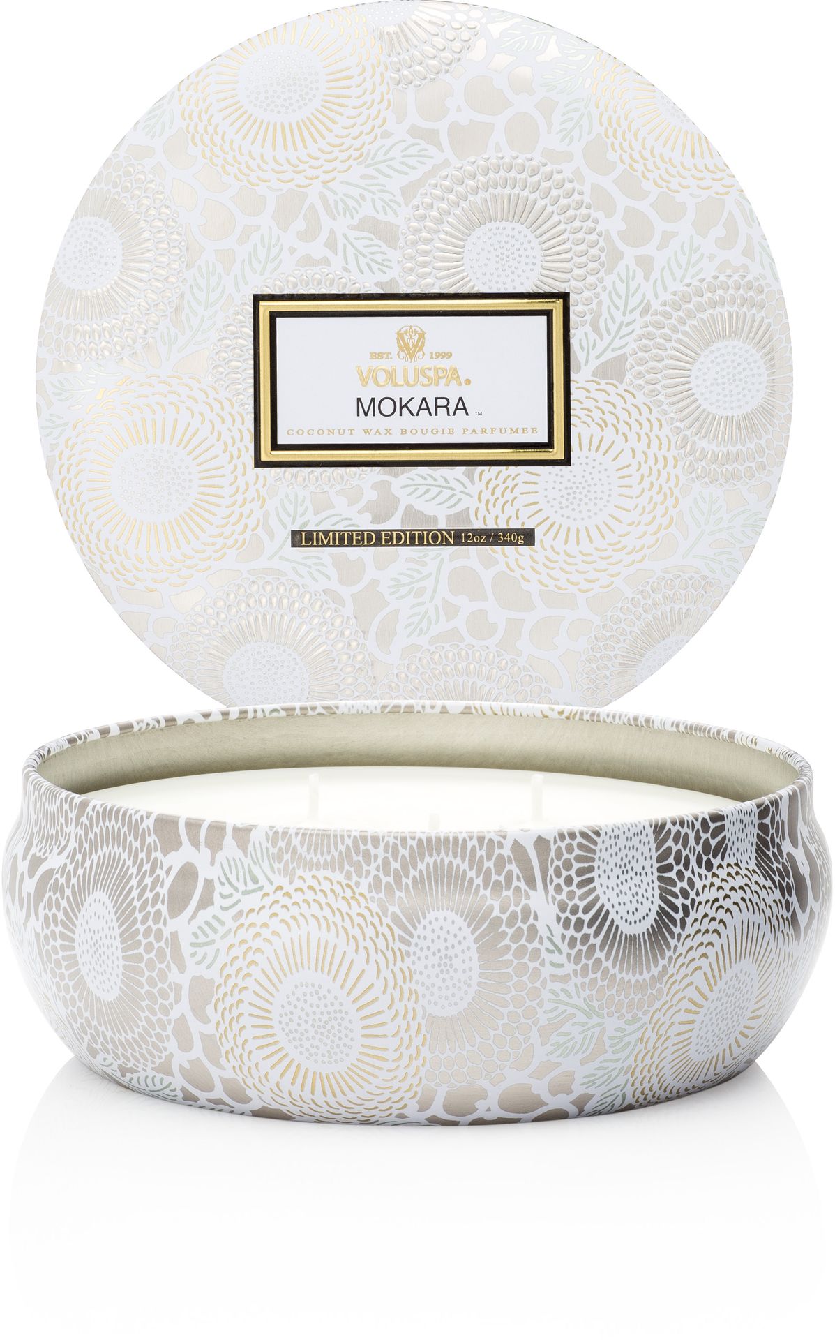 Voluspa Mokara 3 Wick Candle in Decorative Tin (40h)