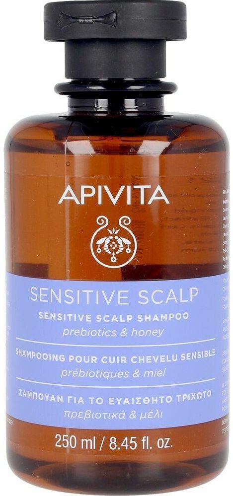 Apivita Apivita Sensitive - delikatnie oczyszczający szampon do wrażliwej skóry głowy 250ml