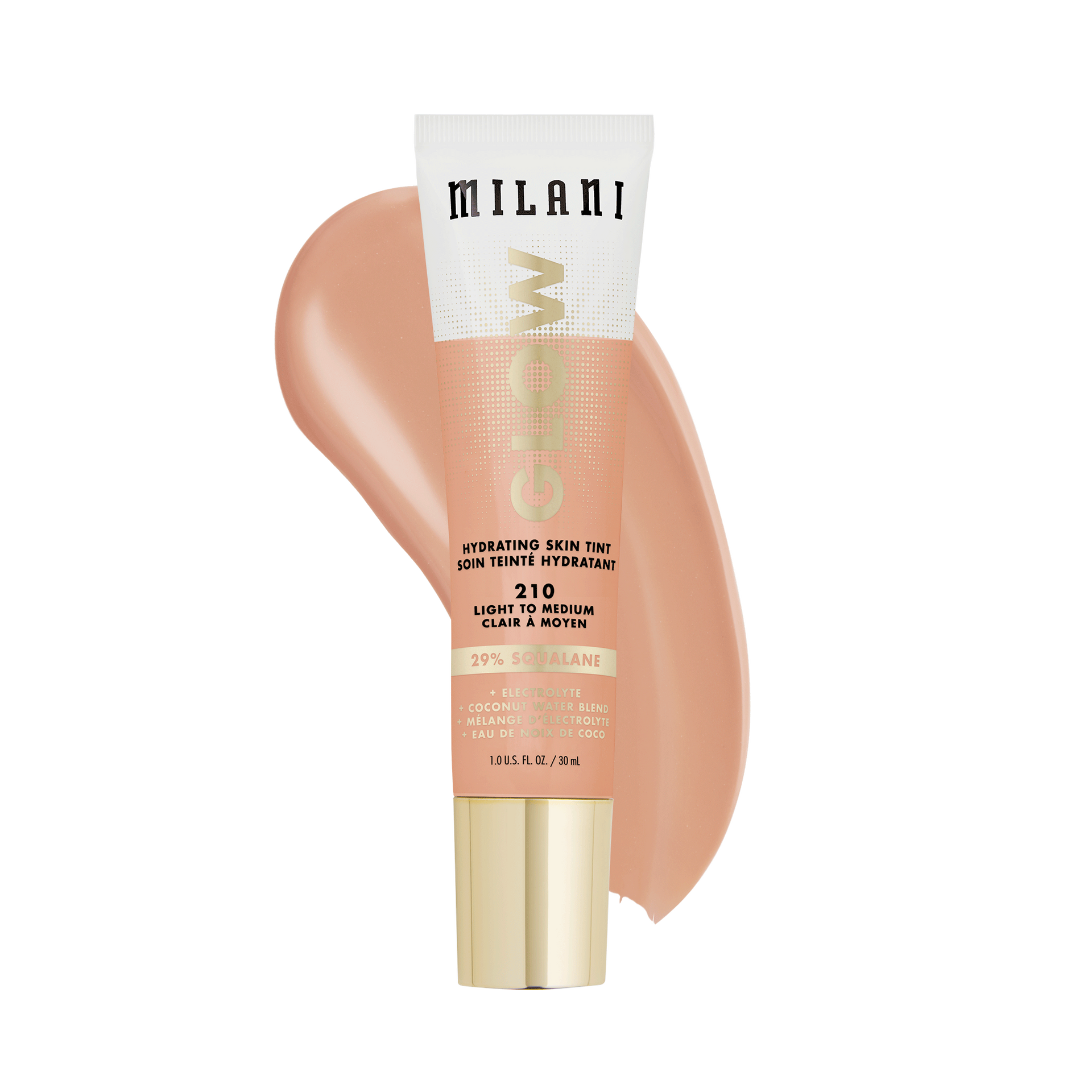 MILANI Glow Hydrating podkład 210 Light to Medium